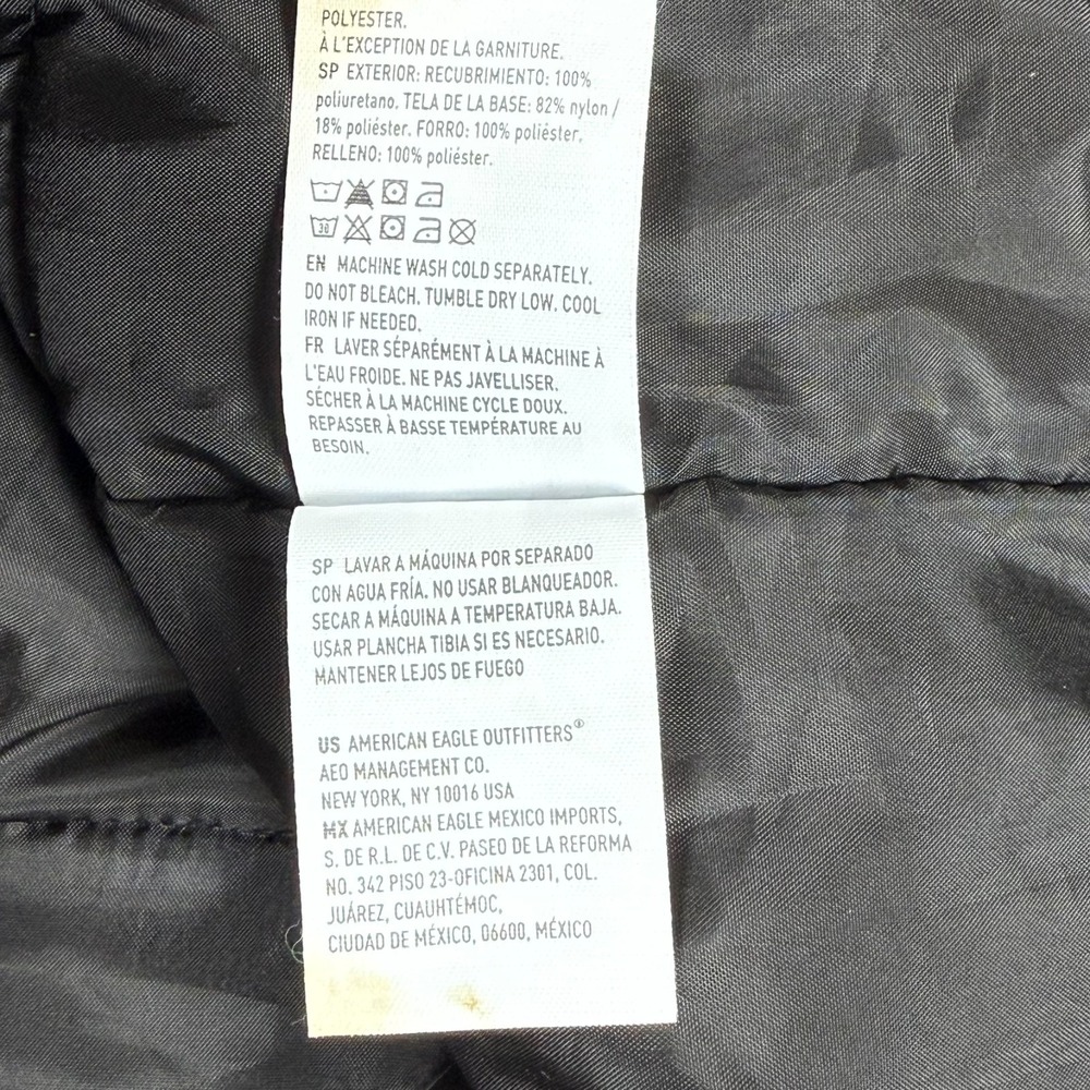 American Eagle Performance Outerwear Men's Large Full Zip Snap Heather Gray Coat - Picture 12 of 14